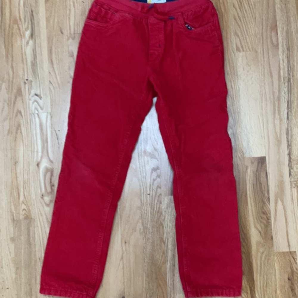 Mini Boden Red Corduroy Casual Pants